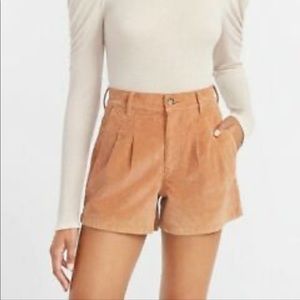 Express Corduroy High Waist Shorts